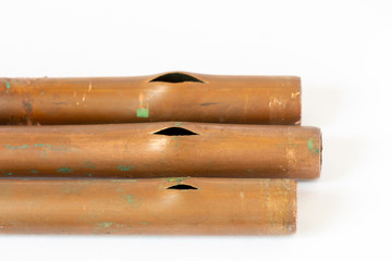 Burst copper water pipe due to frost