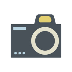 Flat colored camera icon