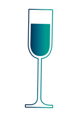 cup champagne isolated icon vector illustration design