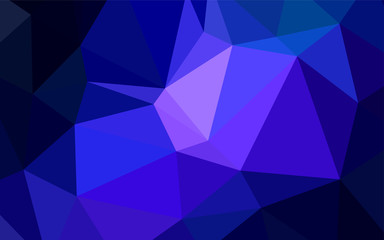 Dark Pink, Blue vector polygonal background.