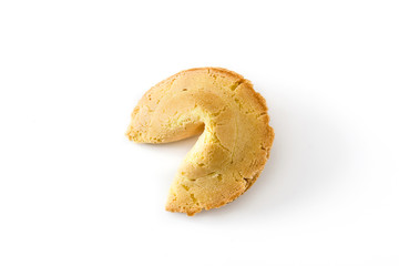 Fortune cookie isolated on white background

