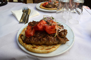 Food meal in Athens, Greece