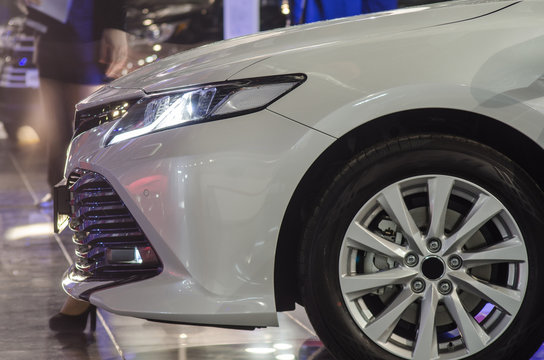 Car in the showroom
