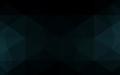 Fototapeta premium Dark BLUE vector abstract mosaic background.