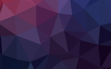 Dark Purple vector gradient triangles template.