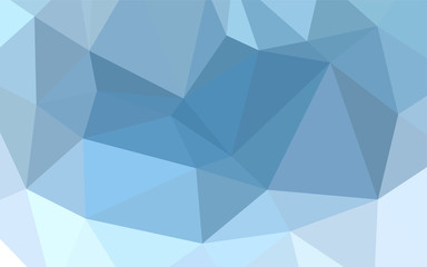 Light BLUE vector blurry triangle template.