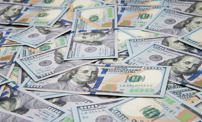 Background of 100 dollar bills