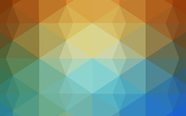 Obraz premium Light Blue, Yellow vector low poly layout.