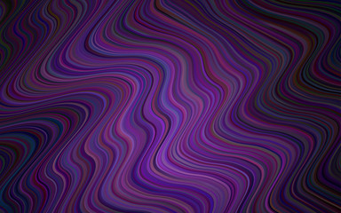Dark Pink vector pattern with bent lines.