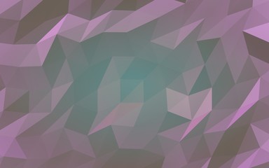 Abstract triangle geometrical purple background. Geometric origami style with gradient. 3D illustration
