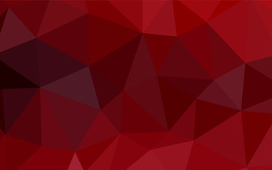 Fototapeta premium Light Orange vector polygonal pattern.