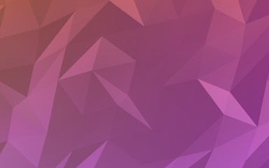 Fototapeta premium Abstract triangle geometrical pink background. Geometric origami style with gradient. 3D illustration