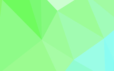 Light Green vector polygonal background.