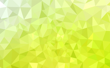 Light Green, Yellow vector polygonal template.
