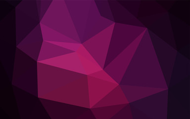 Dark Pink vector blurry triangle template.