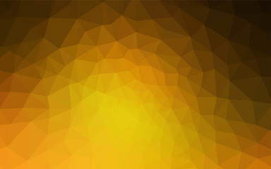 Dark Orange vector abstract polygonal pattern.