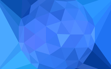 Light BLUE vector abstract polygonal template with a gem in a centre.