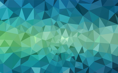 Light Blue, Green vector abstract polygonal pattern.