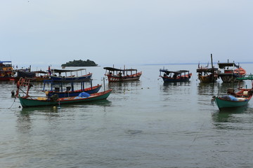 Fototapeta na wymiar Paysage de l'île de Koh Rong au Cambodge