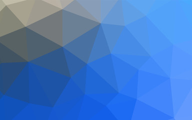 Dark Blue, Yellow vector low poly layout.