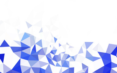 Dark Brown vector triangle mosaic texture.