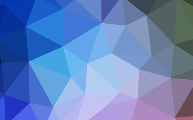 Light Blue, Green vector abstract mosaic background.