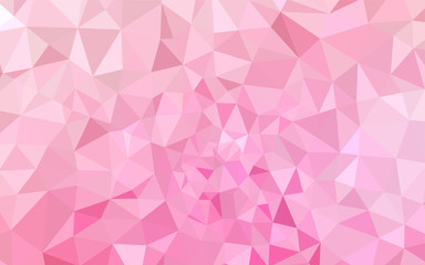 Light Pink, Yellow vector polygon abstract backdrop.