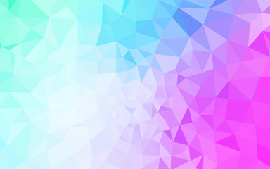 Light Pink, Blue vector abstract mosaic background.