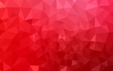 Light Red vector triangle mosaic cover.