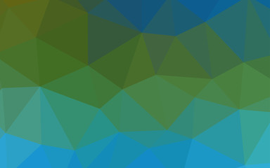 Fototapeta premium Light Blue, Green vector abstract polygonal template.