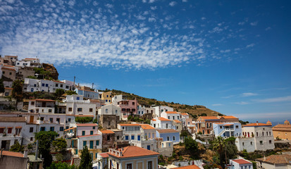 Fototapeta na wymiar Greece Kea island, view of Ioulis village.