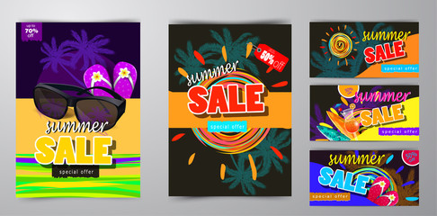 summer sale template banner