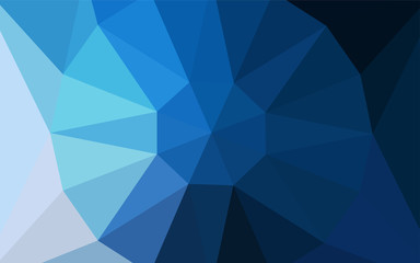 Dark BLUE vector shining triangular cover with a gem in a centre.