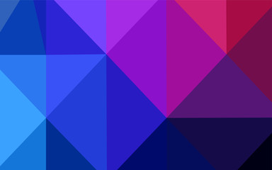 Dark Blue, Red vector low poly layout.