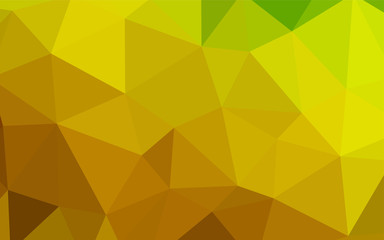 Fototapeta na wymiar Light Green, Yellow vector abstract mosaic backdrop.