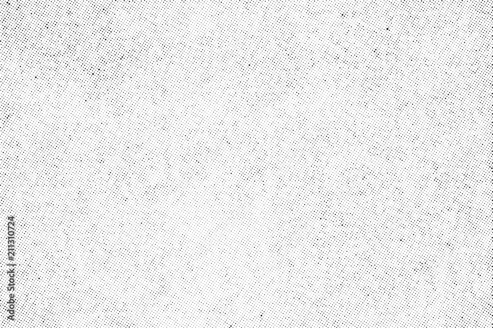 Wall mural subtle halftone vector texture overlay. monochrome abstract splattered background.