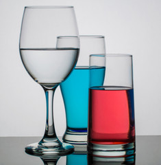 Red White Blue Flag American Colored Glasses