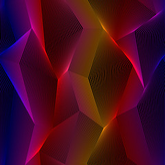 Abstract vector moire seamless pattern with zigzag lines. Vector fashion backdrop in vintage op art style.