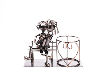 Bottle holder on a white background