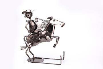 Bottle holder on a white background