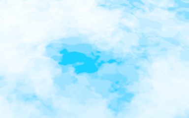 Background of abstract white color smoke isolated on blue color background. The wall of white fog. 3D illustration