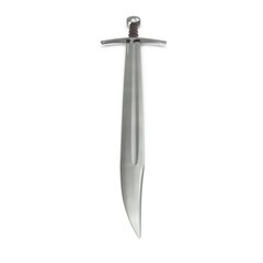 European Falchion Sword on white. 3D illustration