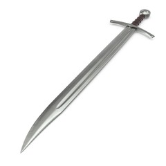 European Falchion Sword on white. 3D illustration