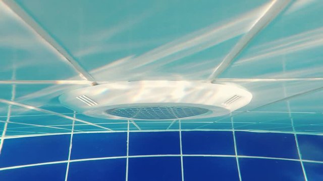 Lantern for pool lighting, underwater video. Equipment for swimming pools
