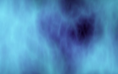 Background of abstract blue color smoke. The wall of blue fog. 3D illustration