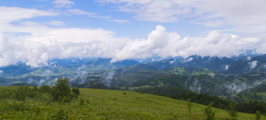 view of the mountains.carpathian mountains