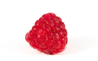 raspberry on a white background