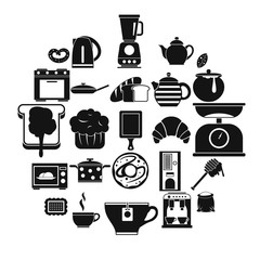 Prepare a meal icons set. Simple set of 25 prepare a meal vector icons for web isolated on white background