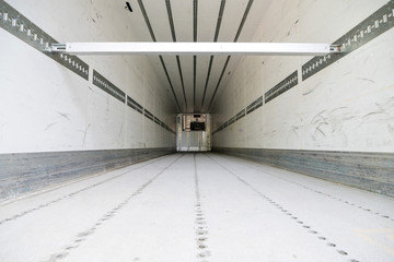 cargo area of a refrigerated semitrailer