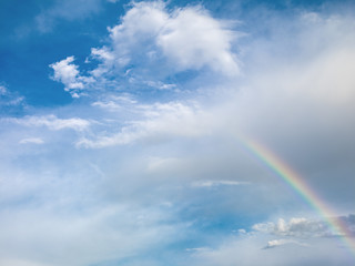 Fototapeta na wymiar real natural rainbow 